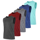 Men's Moisture Wicking Performance Sleeveless Muscle Tee (1-3 Pack) product image