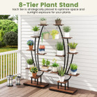 8-Tier Corner Metal Plant Shelves (1 or 2-Pack) product image