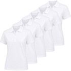 Junior's Short Sleeve School Uniform  Pique Polo Shirt (5-Pack) product image