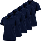 Junior's Short Sleeve School Uniform  Pique Polo Shirt (5-Pack) product image