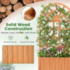Wooden Raised Garden Bed with Trellis (1 or 2-Pack) product image
