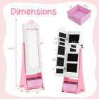 Kids' Jewelry Armoire with Lighted Full Length Mirror product image