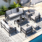 Aluminum Outdoor Patio Furniture Set with Coffee Table product image