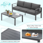 Aluminum Outdoor Patio Furniture Set with Coffee Table product image