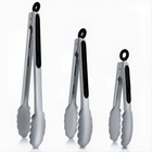 Stainless Steel Kitchen Tongs (3-Pack) product image