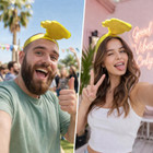 Funny Yellow Hand Sun Visor product image