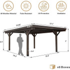 17ft x 12ft All Cedar Wooden Gazebo Pavilion product image
