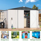 10'x10' Outdoor Metal Storage Shed with Lockable Doors product image