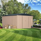 10'x10' Outdoor Metal Storage Shed with Lockable Doors product image