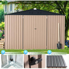 10'x10' Outdoor Metal Storage Shed with Lockable Doors product image