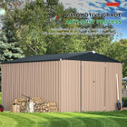10'x10' Outdoor Metal Storage Shed with Lockable Doors product image