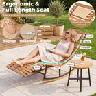 Patio Acacia Wood Rocking Chaise (1- or 2-Pack) product image
