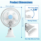 2 Speed Oscillating Clip-On Fan  product image