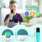Portable Mini Karaoke Machine for Kids, Bluetooth Speaker with Wireless Microphone,MP3 Player,Perfect for Birthday and Family Parties(2 Mic) product image