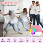 Portable Mini Karaoke Machine for Kids, Bluetooth Speaker with Wireless Microphone,MP3 Player,Perfect for Birthday and Family Parties(2 Mic) product image