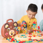 Children Electric Drill Toolbox Driller Games Tool Toy for Boys Girls Montessori Screw Puzzle Kid Pretend Play Toys Gift product image