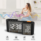 Dual Screen LED Digital Alarm Clock with FM Radio Temperature and Humidity Display product image
