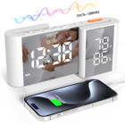 Dual Screen LED Digital Alarm Clock with FM Radio Temperature and Humidity Display product image