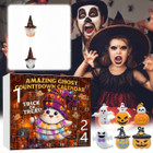 Halloween CountDown Advent Calendar with Ghost Gnome Pumpkin Plush Toys Dolls Pendants Ornaments For Indoor Outdoor Home Party Decoration product image