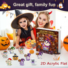 Halloween CountDown Advent Calendar with Ghost Gnome Pumpkin Plush Toys Dolls Pendants Ornaments For Indoor Outdoor Home Party Decoration product image