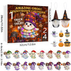 Halloween CountDown Advent Calendar with Ghost Gnome Pumpkin Plush Toys Dolls Pendants Ornaments For Indoor Outdoor Home Party Decoration product image