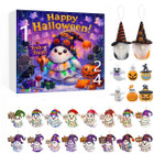 Halloween CountDown Advent Calendar with Ghost Gnome Pumpkin Plush Toys Dolls Pendants Ornaments For Indoor Outdoor Home Party Decoration product image