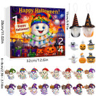 Halloween CountDown Advent Calendar with Ghost Gnome Pumpkin Plush Toys Dolls Pendants Ornaments For Indoor Outdoor Home Party Decoration product image