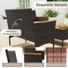 4-Piece Patio Wicker Sofa Set With Coffee Table product image