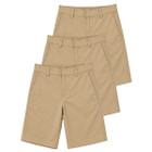 Boys' Stretch Slim Fit School Uniform Twill Shorts (3-Pack) product image