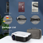 MOOKA® 1080p Mini Wi-Fi Portable Projector with Carrying Bag product image