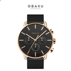 Obaku Men's Havn Black Dial Watch  product image