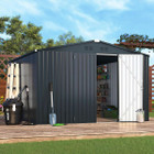 12' x 10' Metal Storage Shed for Outdoor and Lockable Doors product image