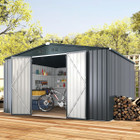 12' x 10' Metal Storage Shed for Outdoor and Lockable Doors product image