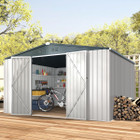 12' x 10' Metal Storage Shed for Outdoor and Lockable Doors product image