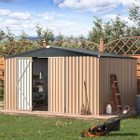 12' x 10' Metal Storage Shed for Outdoor and Lockable Doors product image