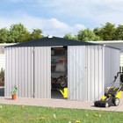 12' x 10' Metal Storage Shed for Outdoor and Lockable Doors product image