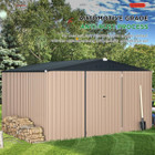 12' x 10' Metal Storage Shed for Outdoor and Lockable Doors product image