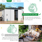 12' x 10' Metal Storage Shed for Outdoor and Lockable Doors product image