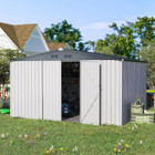 12' x 10' Metal Storage Shed for Outdoor and Lockable Doors product image
