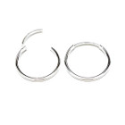 925 Sterling Silver Minimalist Hoop Earrings product image