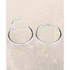 925 Sterling Silver Minimalist Hoop Earrings product image