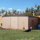 14' x 12' Metal Outdoor Large Steel Storage Sheds  product image