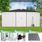 14' x 12' Metal Outdoor Large Steel Storage Sheds  product image