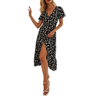 Women’s Wrap Floral Midi Dress product image