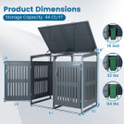 Outdoor Trash Can Storage Shed for 2 or 3 Bins product image