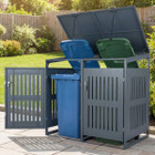 Outdoor Trash Can Storage Shed for 2 or 3 Bins product image