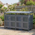 Outdoor Trash Can Storage Shed for 2 or 3 Bins product image