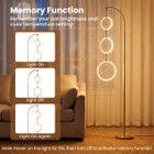 3-Circle Dimmable LED Floor Lamp  product image