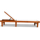 Outdoor Wood Chaise Lounge Chair with 5-Postion Adjustable Back product image