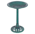 Green Freestanding Pedestal Birdbath product image